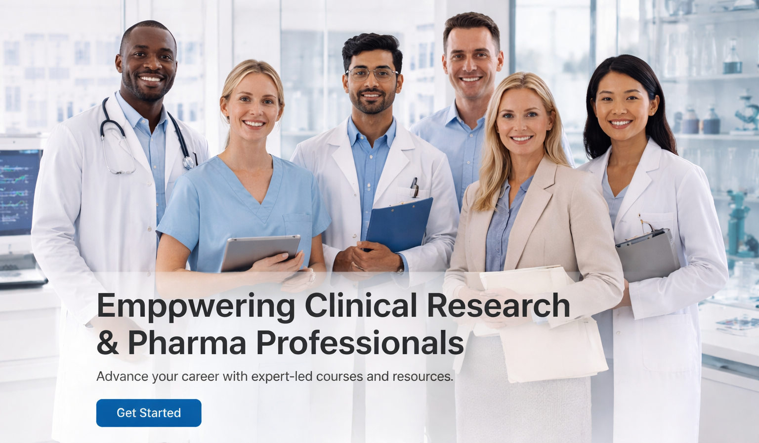 Diverse team of healthcare professionals