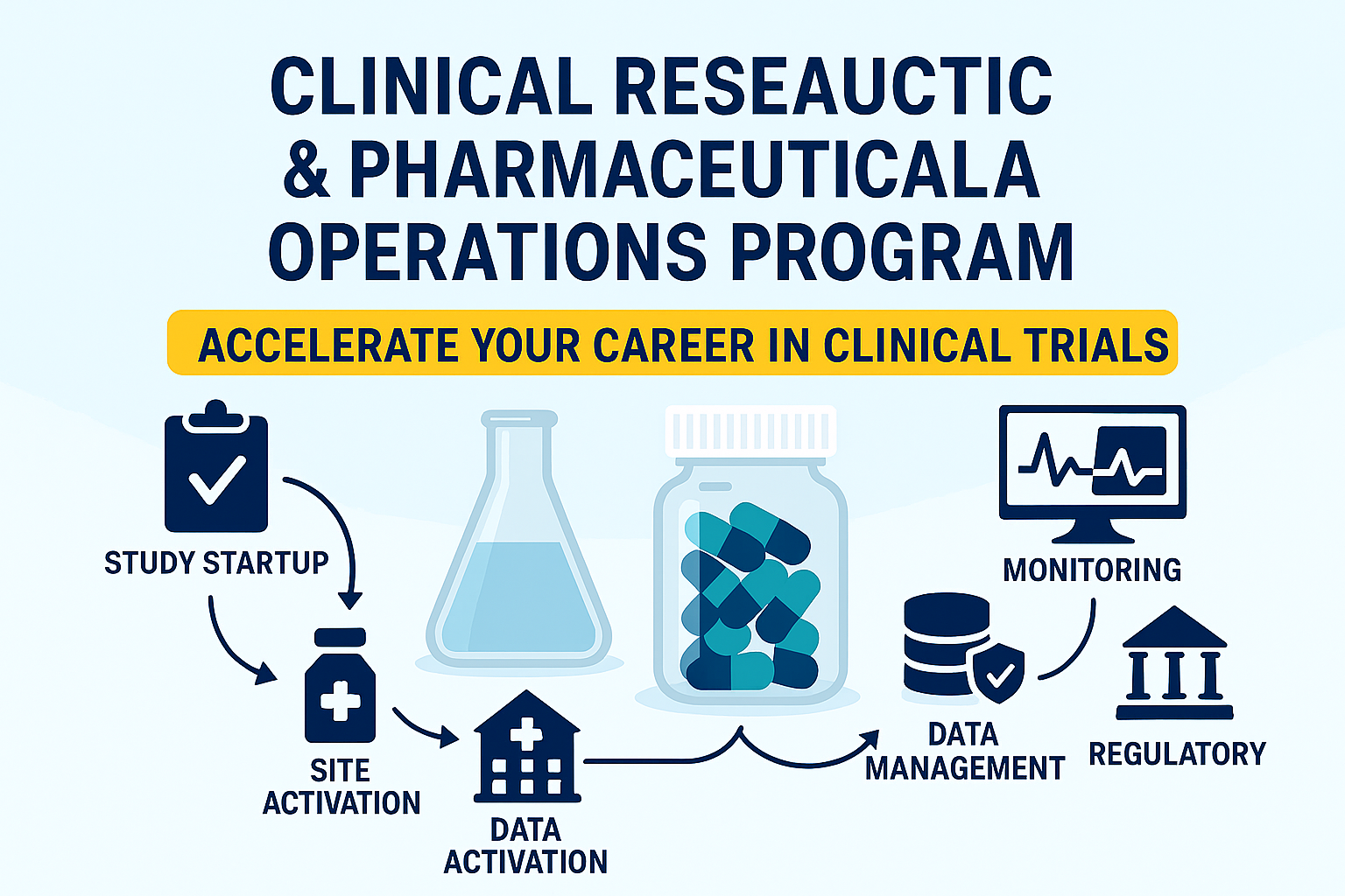 Researcher reviewing clinical research data on computer